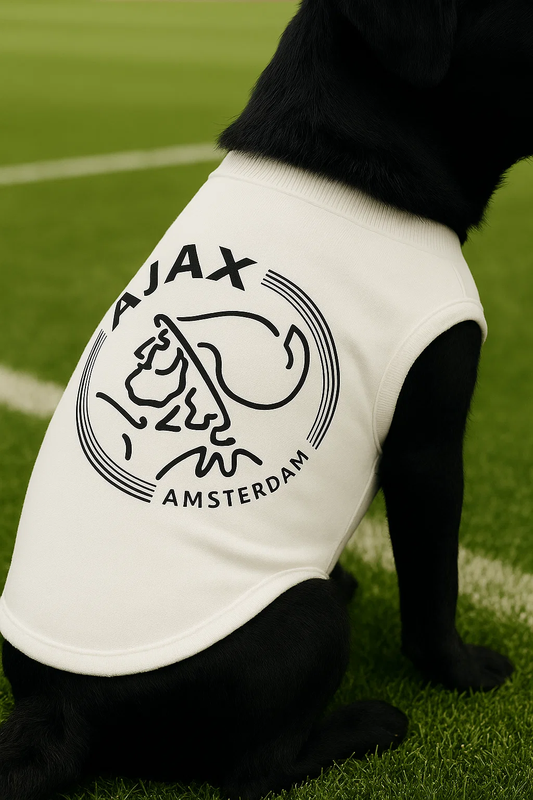 Ajax Dog Football Shirt – White