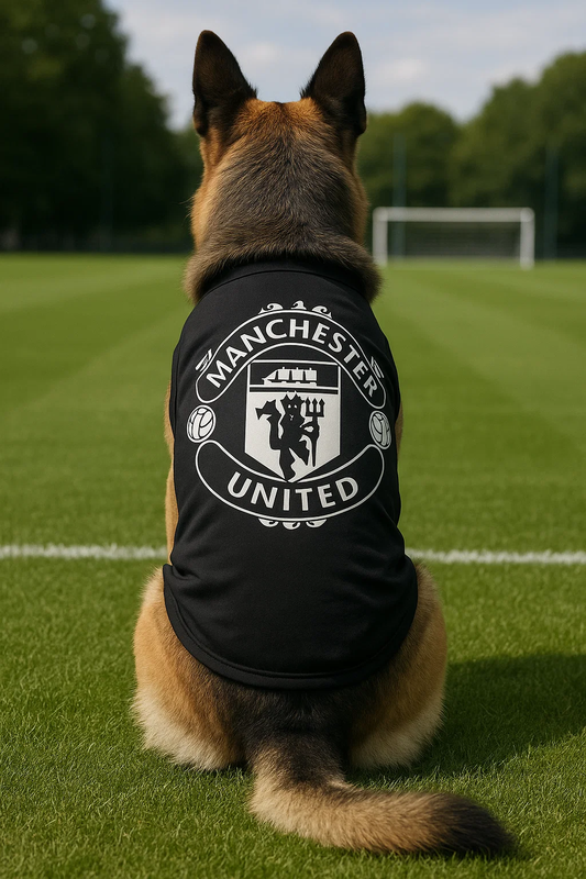 Manchester United Dog Football Shirt – Black